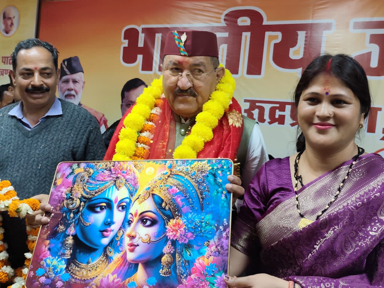 भरत सिंह चौधरी जी के सरकार में मंत्री बनने पर भाजपा कार्यकर्ताओं ने उनका गर्मजोशी से किया स्वागत